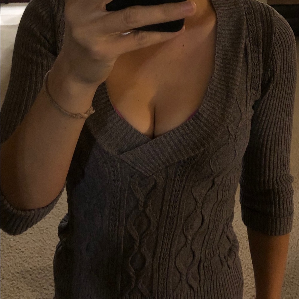 Bebe three-quarter length sweater